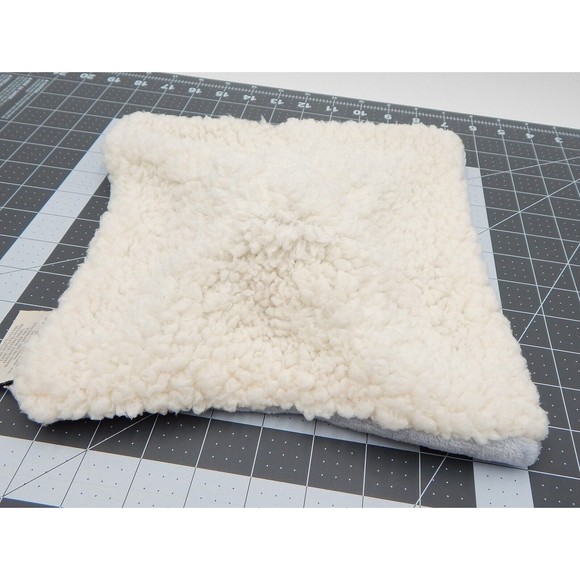 Mon Lapin Blue Elephant Star Pattern Lovey Security Blanket Plush Sherpa 11 Inch - Picture 8 of 10